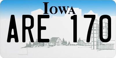 IA license plate ARE170