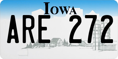 IA license plate ARE272
