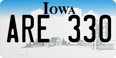 IA license plate ARE330