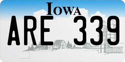 IA license plate ARE339