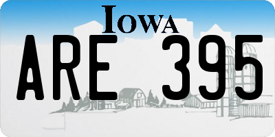 IA license plate ARE395