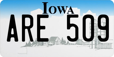 IA license plate ARE509
