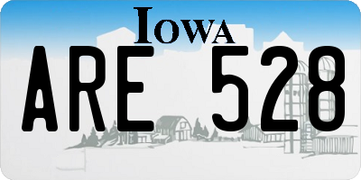 IA license plate ARE528