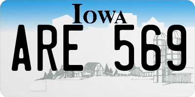 IA license plate ARE569