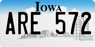 IA license plate ARE572