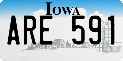 IA license plate ARE591