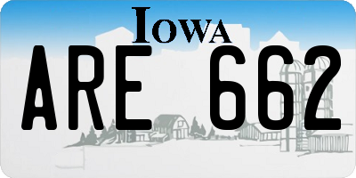 IA license plate ARE662