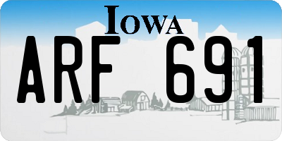 IA license plate ARF691