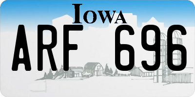 IA license plate ARF696