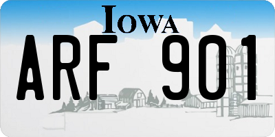 IA license plate ARF901