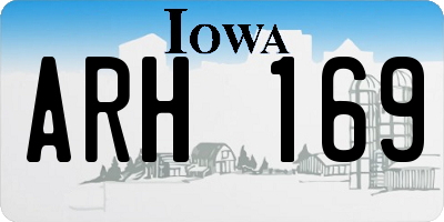 IA license plate ARH169