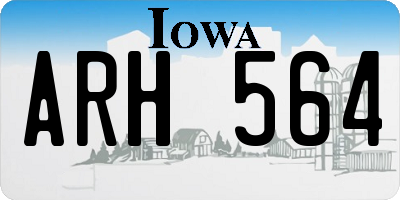 IA license plate ARH564