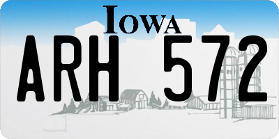 IA license plate ARH572
