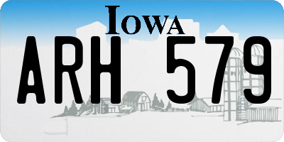 IA license plate ARH579
