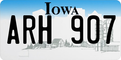 IA license plate ARH907