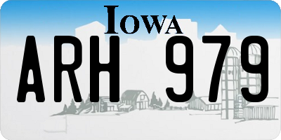 IA license plate ARH979