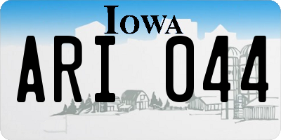 IA license plate ARI044