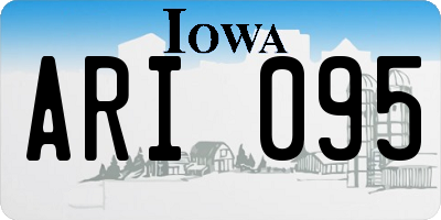 IA license plate ARI095