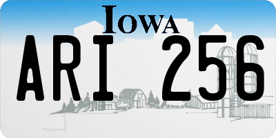 IA license plate ARI256