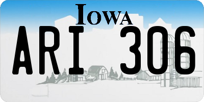 IA license plate ARI306