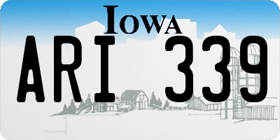 IA license plate ARI339