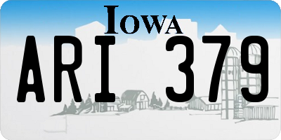 IA license plate ARI379