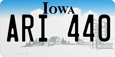 IA license plate ARI440
