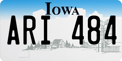 IA license plate ARI484