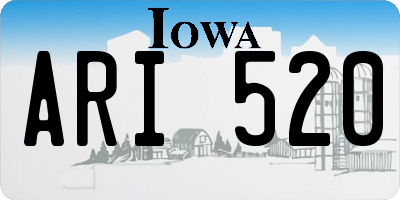 IA license plate ARI520