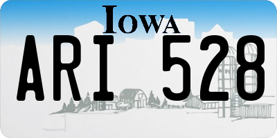 IA license plate ARI528