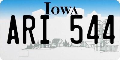 IA license plate ARI544