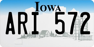 IA license plate ARI572