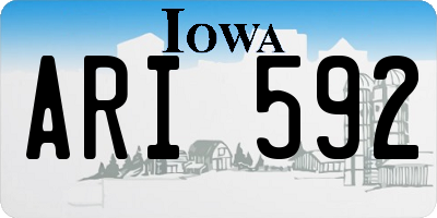IA license plate ARI592