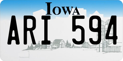 IA license plate ARI594