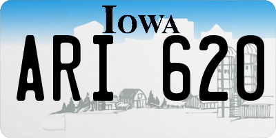 IA license plate ARI620