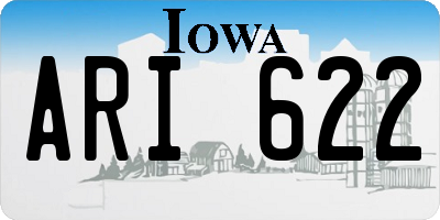 IA license plate ARI622