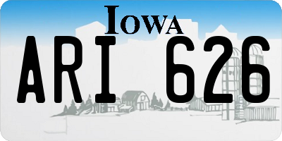 IA license plate ARI626