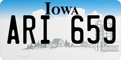 IA license plate ARI659
