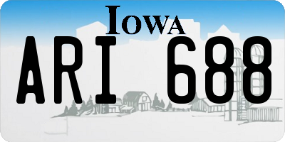 IA license plate ARI688