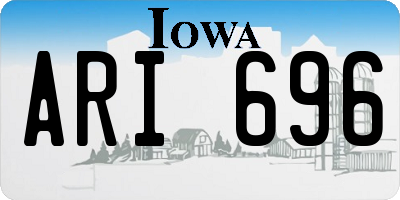 IA license plate ARI696