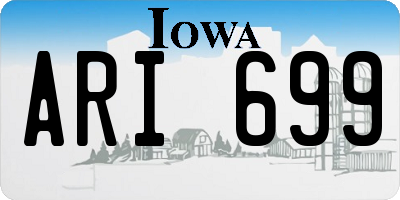 IA license plate ARI699