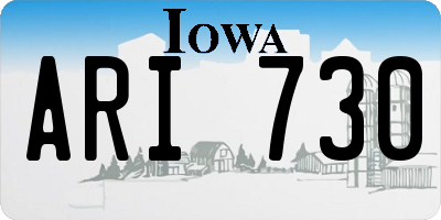 IA license plate ARI730