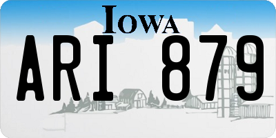 IA license plate ARI879