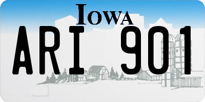 IA license plate ARI901