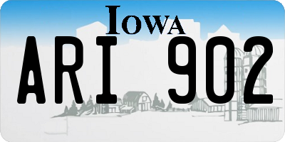 IA license plate ARI902