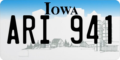 IA license plate ARI941