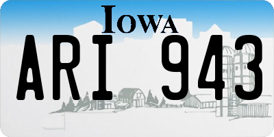 IA license plate ARI943