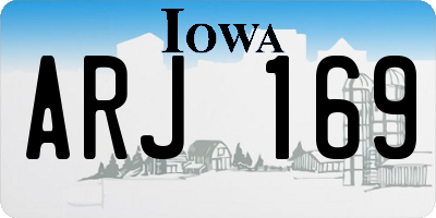 IA license plate ARJ169