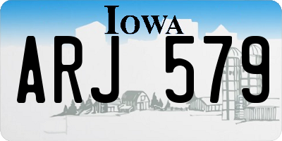 IA license plate ARJ579