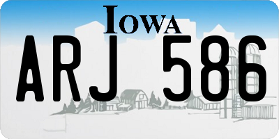 IA license plate ARJ586